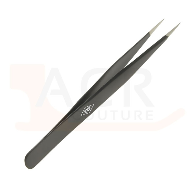 Pince brucelles doite 130mm antistatique