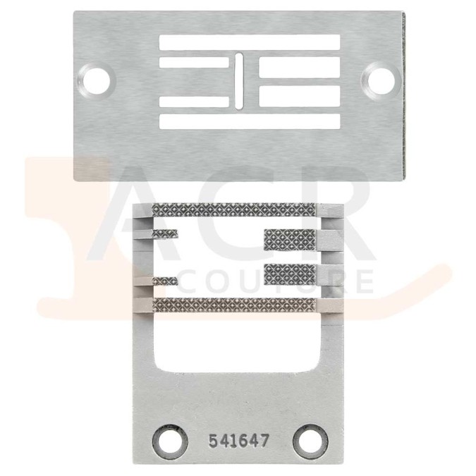 Pack Zig Zag 10mm dents moletées SINGER 20U (Plaque + griffe)