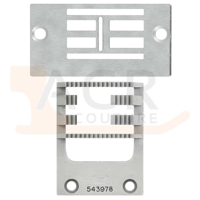 Pack Zig Zag 15mm dents de scie SINGER 20U (Plaque + griffe)