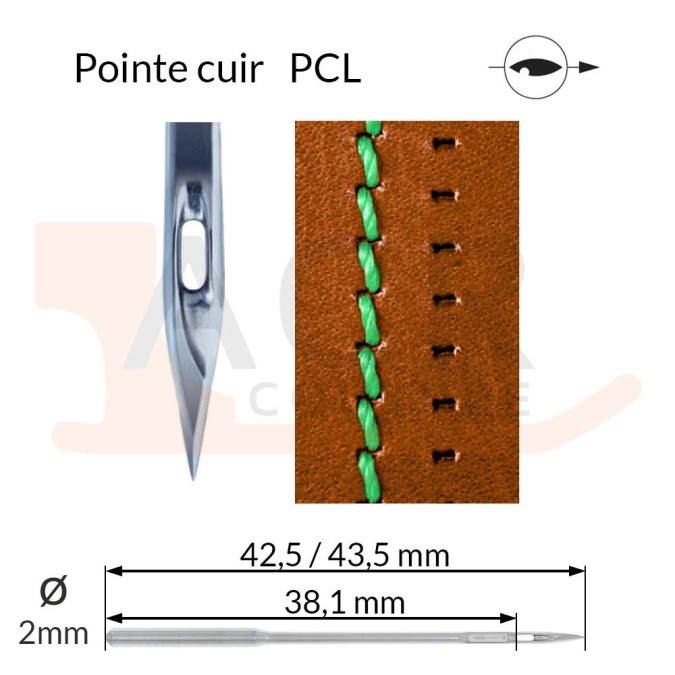 Aiguilles 134-35 PCL, DPx35 PCL -CUIR-
