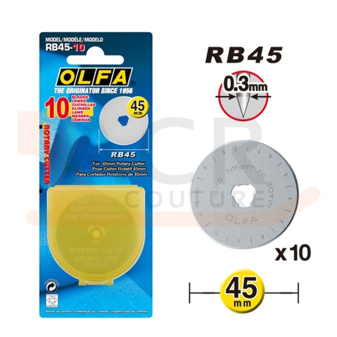 Lame circulaire OLFA 45mm (10pcs)