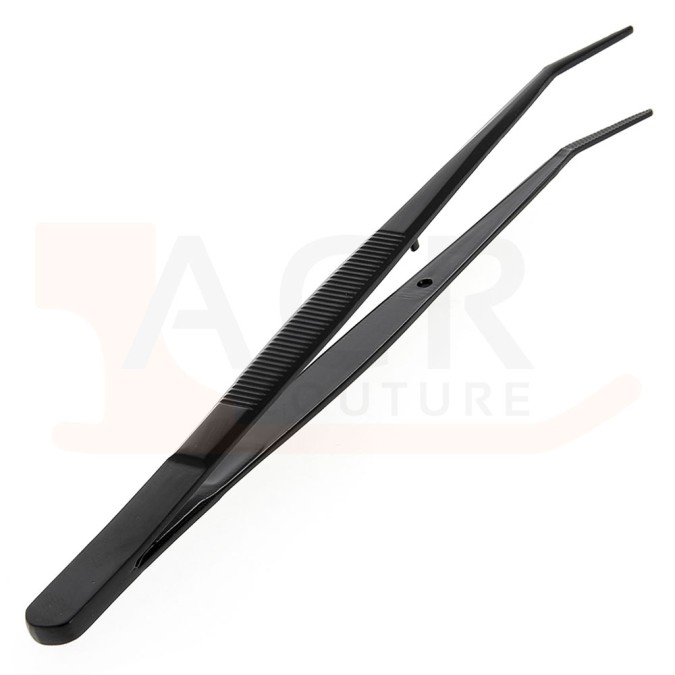 Pince brucelles courbe 155mm antistatique