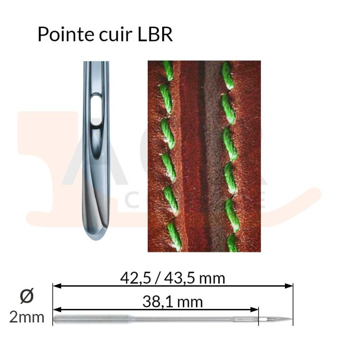 Aiguilles 134-35 LBR, DPx35 LBR -CUIR-